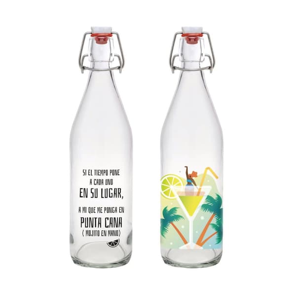 Glasflaska La Mediterránea Glas 1 L (12 antal)
