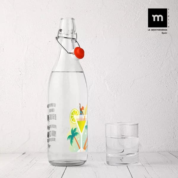 Glasflaska La Mediterránea Glas 1 L (12 antal)