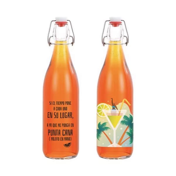 Glasflaska La Mediterránea Glas 1 L (12 antal)