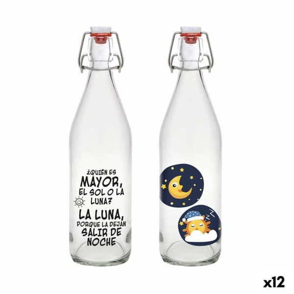Glasflaska La Mediterránea Glas 1 L (12 antal)