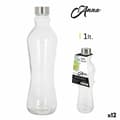 Miniatyrbillede 1 af 2: Glasflaske Anna 1 L Metal Glas (12 enheder)