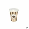 Miniatyrbillede 1 af 2: Glassæt Algon Med låg Engangsanvendelse Kaffe Pap 8 Dele 220 ml (20 enheder)