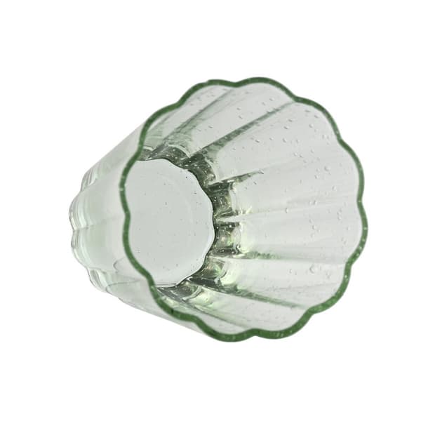Glassæt Home ESPRIT Grøn Krystal 280 ml (6 enheder)