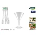 Miniatyrbillede 2 af 4: Cocktailglas Algon 215 ml 4 Dele (24 enheder)