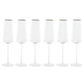 Miniatyrbillede 1 af 4: Sæt med glas Home ESPRIT Gennemsigtig Gylden Krystal 400 ml (6 enheder)
