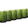 Miniatyrbillede 2 af 3: Glassæt Home ESPRIT Grøn Krystal Med relief 300 ml (6 enheder)