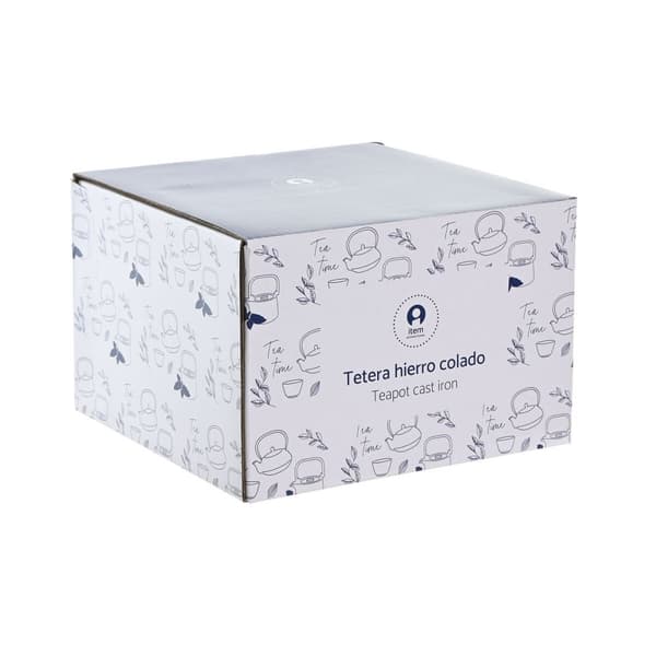 Tekande Home ESPRIT Sort Beige Rustfrit stål Jern 1,2 L (2 enheder)