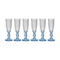 Miniatyrbild 2 av 2: Champagneglas Vivalto PR05720ZD/BHA6 BLUE Blå Transparent Glas 180 ml Poäng (6 antal)