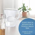 Miniatyrbillede 6 af 6: Kande Med Filter Brita Carafe Marella Grafit Plastik 2,4 L