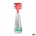 Miniatyrbillede 1 af 3: Genanvendelige cavaglas Algon Rød 24 enheder 150 ml (4 Dele)