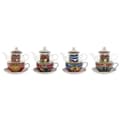 Miniatyrbillede 1 af 4: Tekande Home ESPRIT Gul Rød Krystal Porcelæn 1 L (4 enheder)
