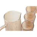 Miniatyrbillede 3 af 3: Sæt med kande og skåle Home ESPRIT Rav Borosilikatglas 1,25 L