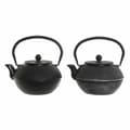 Miniatyrbillede 1 af 3: Tekande DKD Home Decor Sort Sølv Jern (18.5 x 16 x 17 cm) (2 pcs) (1200 ml)