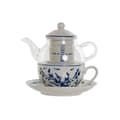Miniatyrbillede 1 af 4: Tekande Home ESPRIT Blå Hvid Krystal Porcelæn