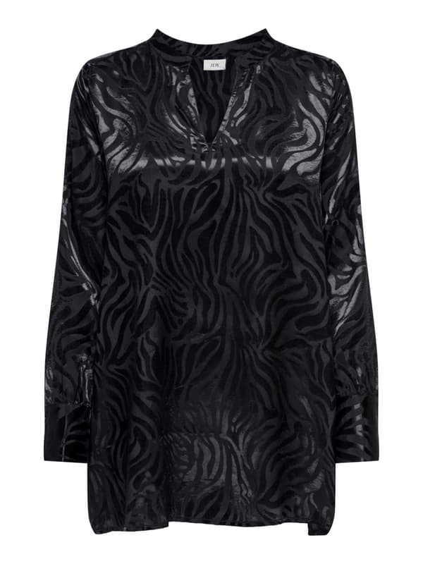 Jacqueline - jdyDiffi LS V-neck Tunic Svart XS