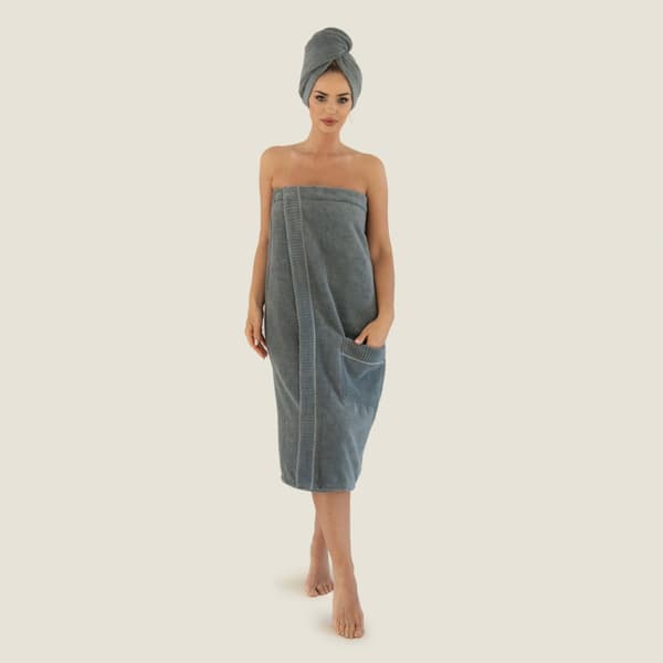 Turban Sauna 70x31 grå