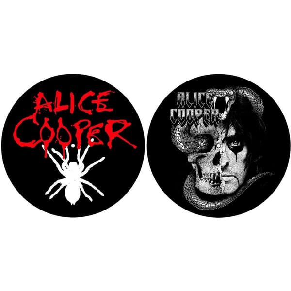Alice Cooper Turntable Slipmat Set: Spider/Skull