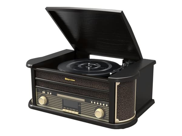 Roadstar HIF-1898D+BT Retro All-in-One Black Glossy