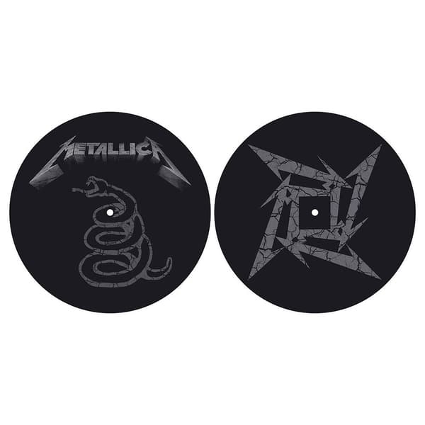 Metallica Turntable Slipmat Set: The Black Album (Retail Pack)