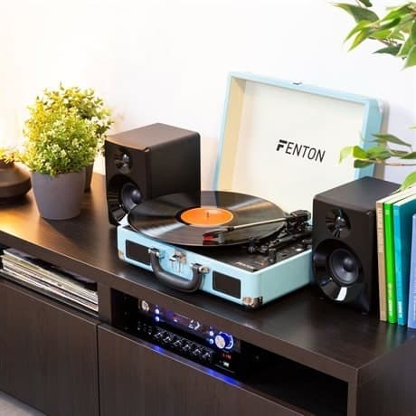 Fenton RP115 Retro skivspelare med Bluetooth och USB - Blå