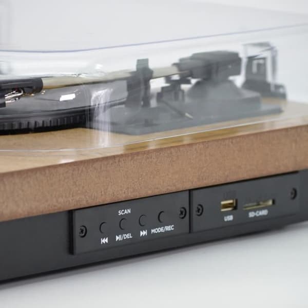 Skivspelare - Aiwa - GBTUR-120WD - Bluetooth - Digitaliserare - FM-radio