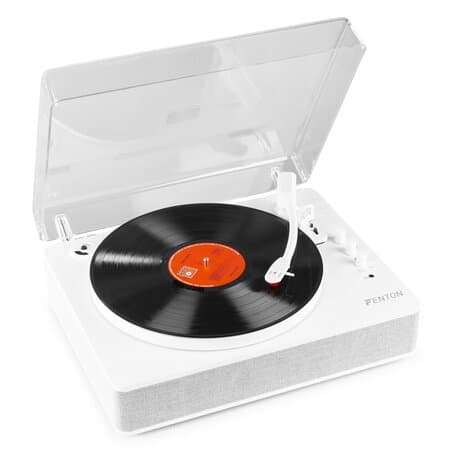 Fenton RP162W hi-fi retro skivspelare med Bluetooth och högtalare - Vit