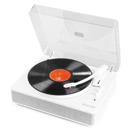 Fenton RP162W hi-fi retro skivspelare med Bluetooth och högtalare - Vit