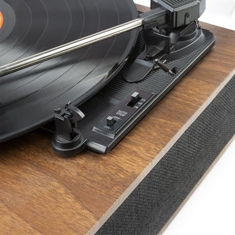 Fenton RP161 retro skivspelare Bluetooth - Inbyggda högtalare - Stereo - Valnöt