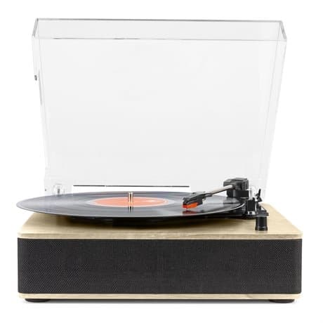 Fenton RP161LW retro skivspelare Bluetooth - Inbyggda högtalare - Stereo - Trä
