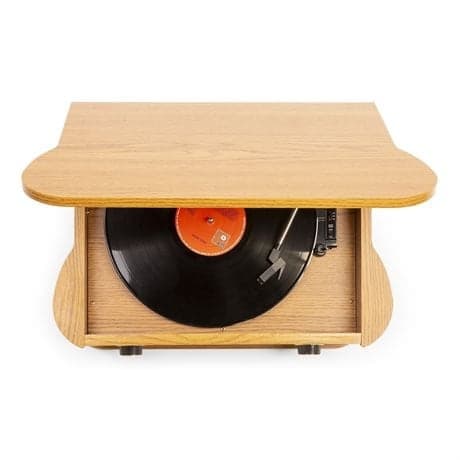 Fenton Memphis skivspelare - Bluetooth, DAB & FM, CD, kassett och mp3-spelare - Brun