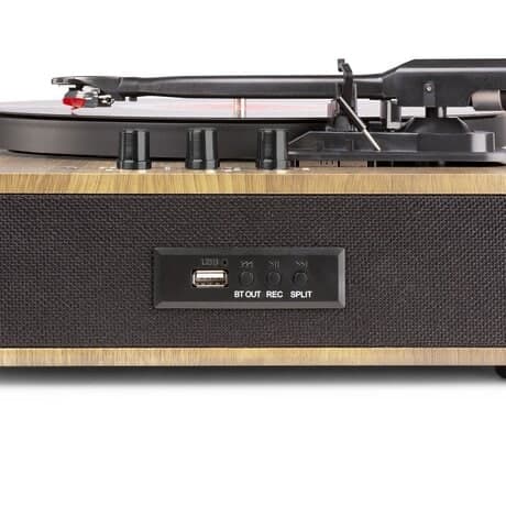 Fenton RP162LW hifi retro skivspelare med Bluetooth och högtalare - Trä (Lightwood)
