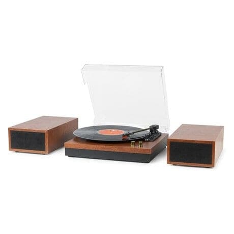 Fenton RP165C stereo skivspelare med Bluetooth och högtalare - Körsbär