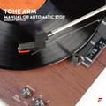 Miniatyrbild 7 av 11: Fenton RP165C stereo skivspelare med Bluetooth och högtalare - Körsbär