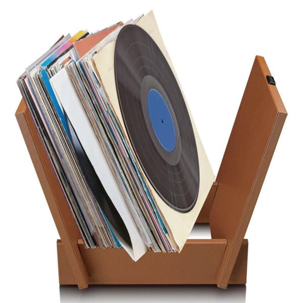 Lenco TTA-040BN Opbevaringssystem til 40 vinylplader Træ/Kunstlæder/Brun