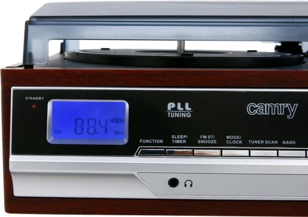 Camry Premium CR 1168 pladespiller Sort, Træ