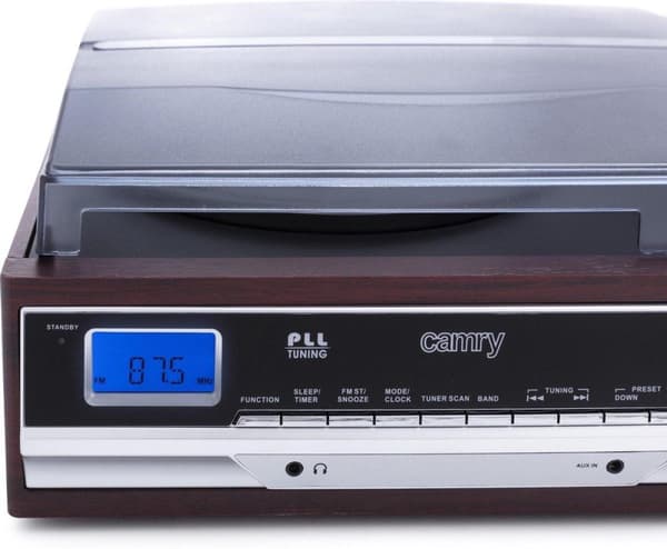 Camry Premium CR 1168 pladespiller Sort, Træ