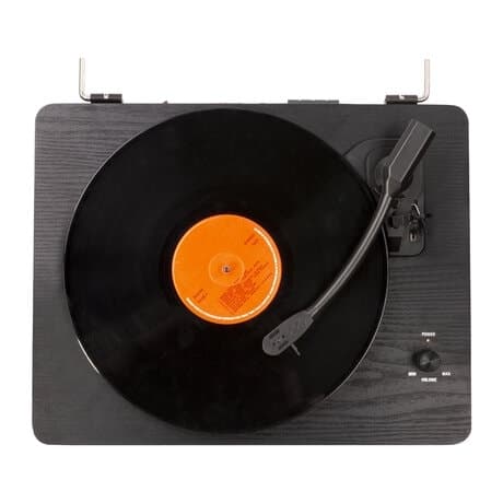 Audizio RP330 stereo skivspelare med Bluetooth och högtalare - 100W peak effekt - Svart