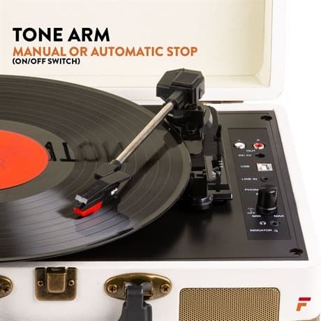 Fenton RP115G retro skivspelare med Bluetooth och USB - Cream