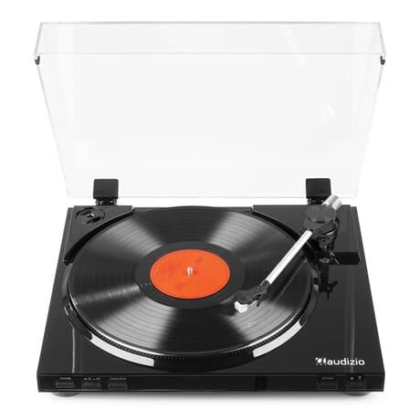 Audizio RP310 hifi skivspelare med automatisk retur och mp3-inspelning - Svart