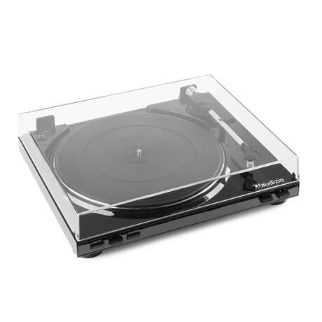 Audizio RP310 hifi skivspelare med automatisk retur och mp3-inspelning - Svart