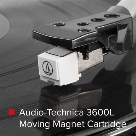 Audizio RP310 hifi skivspelare med automatisk retur och mp3-inspelning - Svart