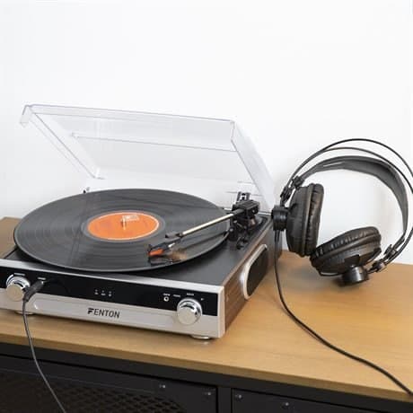 Fenton RP102A skivspelare med Bluetooth, högtalare och mp3-inspelning - Silver