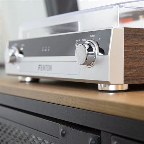 Fenton RP102A skivspelare med Bluetooth, högtalare och mp3-inspelning - Silver