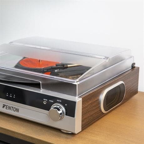 Fenton RP102A skivspelare med Bluetooth, högtalare och mp3-inspelning - Silver