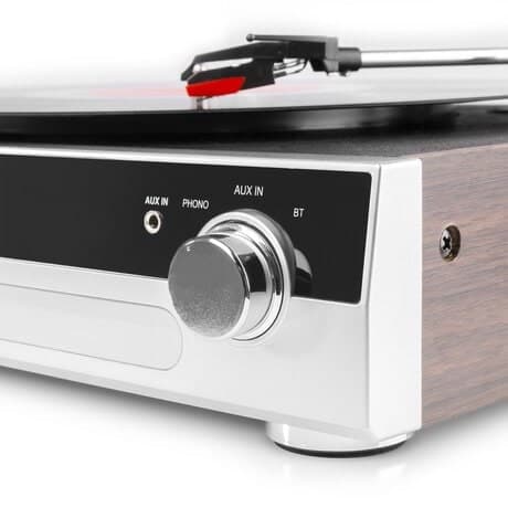 Fenton RP102A skivspelare med Bluetooth, högtalare och mp3-inspelning - Silver