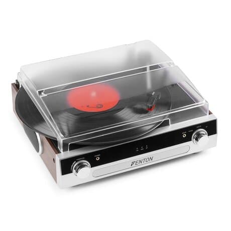 Fenton RP102A skivspelare med Bluetooth, högtalare och mp3-inspelning - Silver