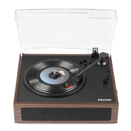 Fenton RP170D skivspelare med Bluetooth och matchande skivfodral - Darkwood