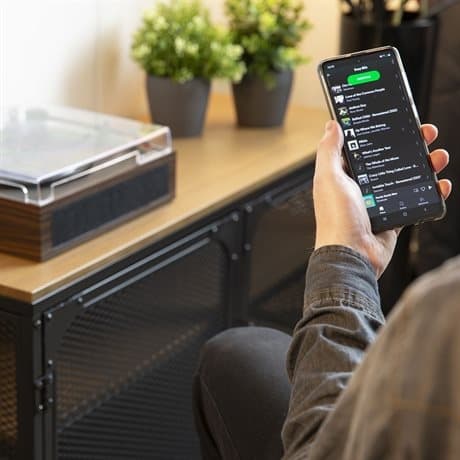 Fenton RP170D skivspelare med Bluetooth och matchande skivfodral - Darkwood