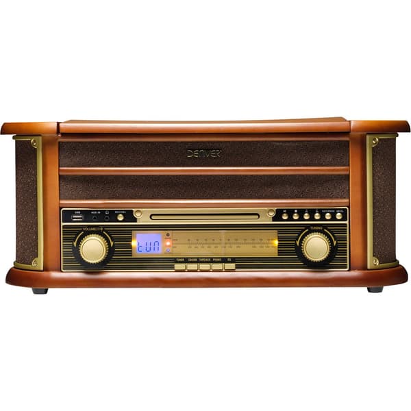 Denver Skivspelare Mcr-50mk3 Retro Brun One Size / EU Plug