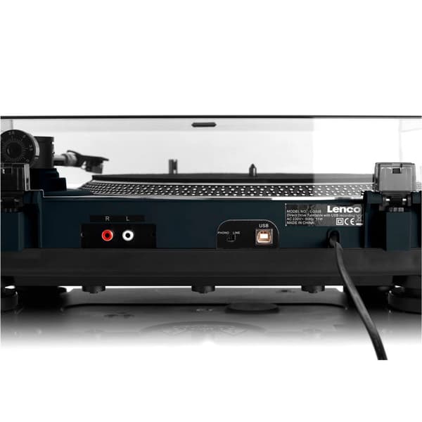 Lenco Skivspelare L-3808 Svart